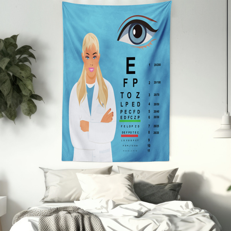 Female Ophthalmologist Tapestry