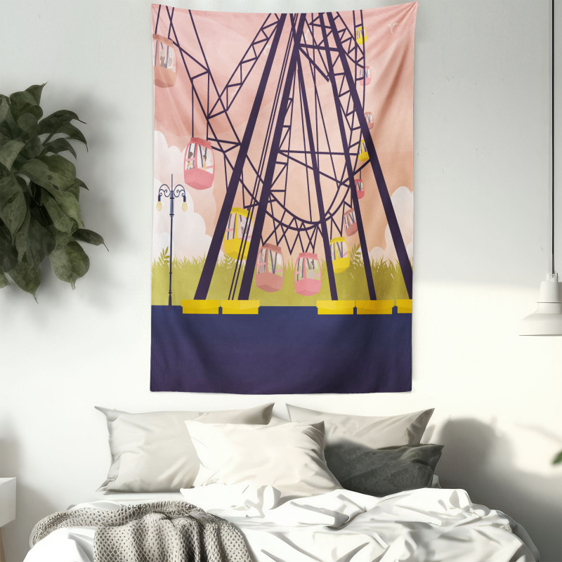 Cartoonish Fun Ride Tapestry