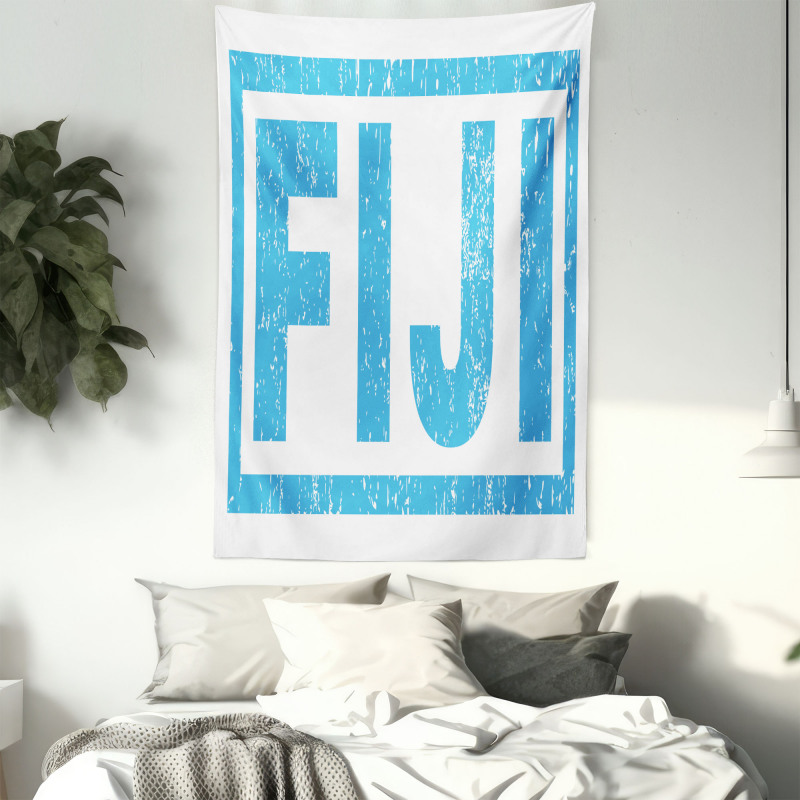 Big Bold Grunge Style Wording Tapestry