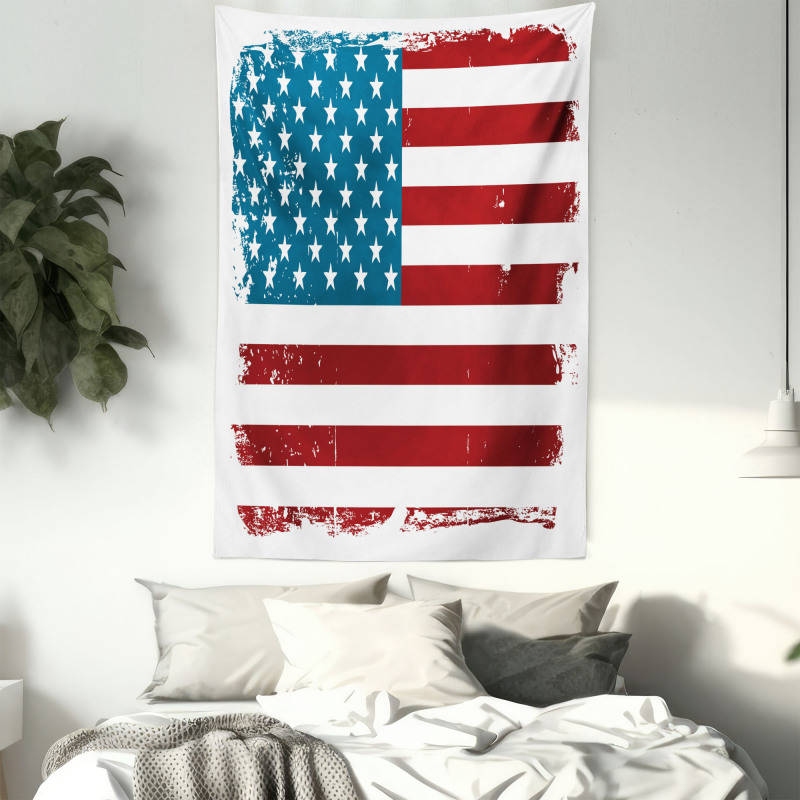 Grungy Old Glory USA Tapestry