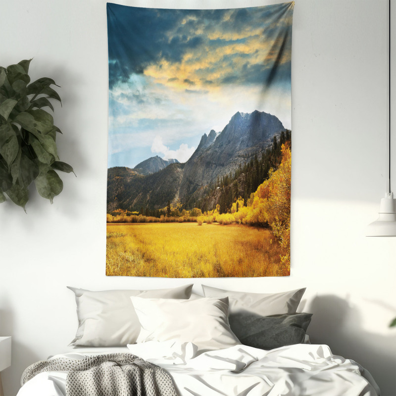 Mountain Grassland Sun Tapestry