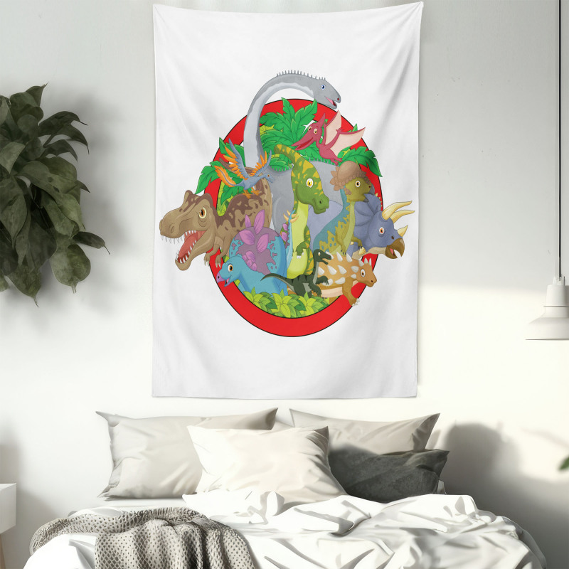 Tropical Plants Leaves Tapestry