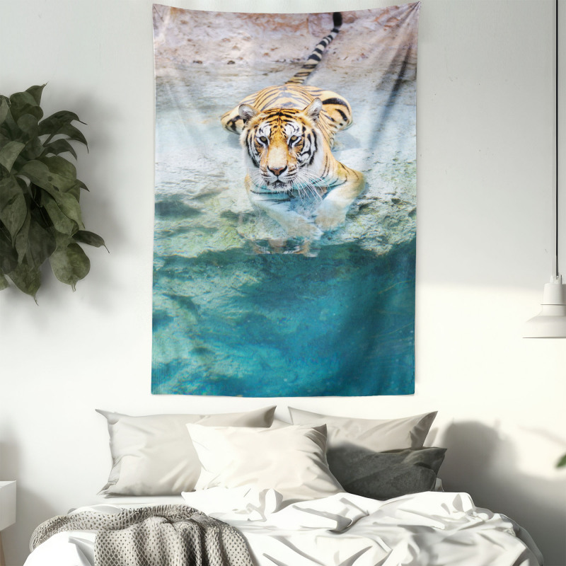 Bengal Tiger in Wild Tapestry