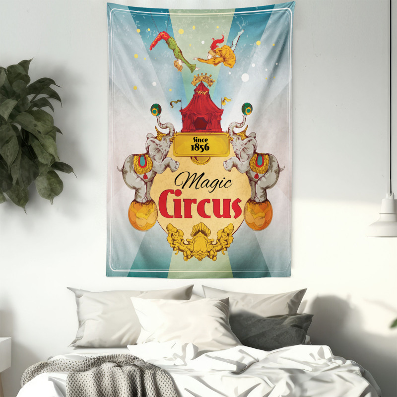 Vintage Circus Tent Tapestry