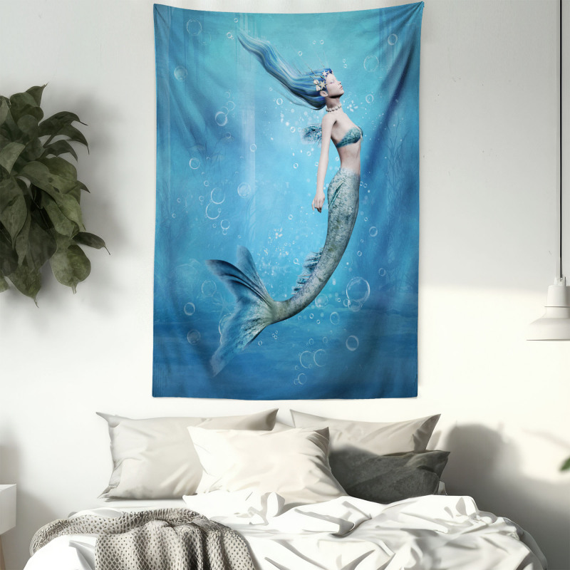 Mermaid Myth Creature Tapestry