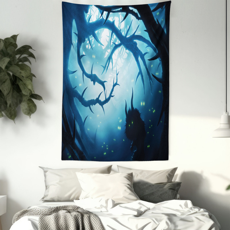 Night Forest Halloween Tapestry
