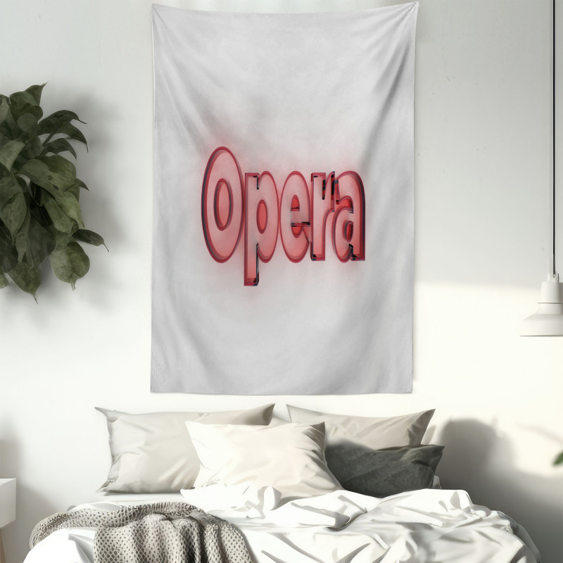 Computer Graphic Typography Tapestry