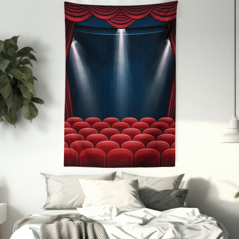 Classic Stage with Curtain Tapestry