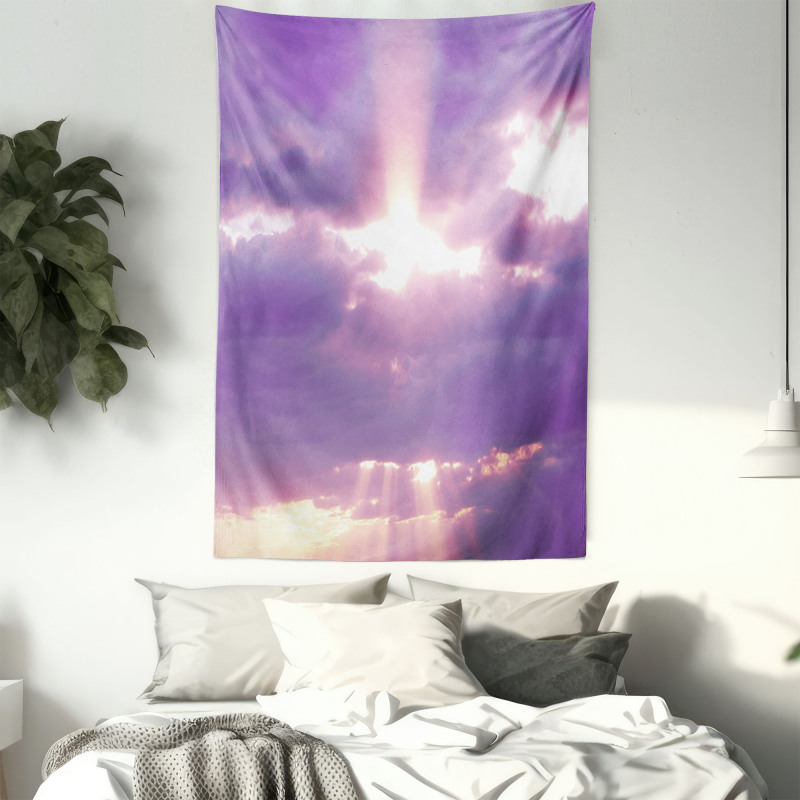 Romantic Cloudy Sky Tapestry