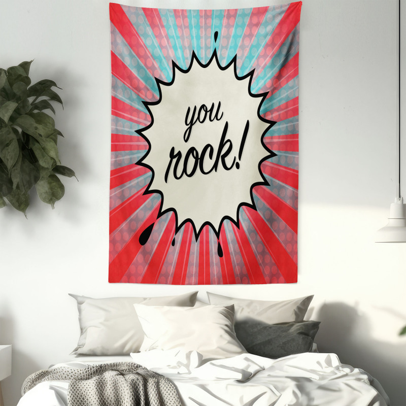 Sunbeams Halftone Graphic Tapestry