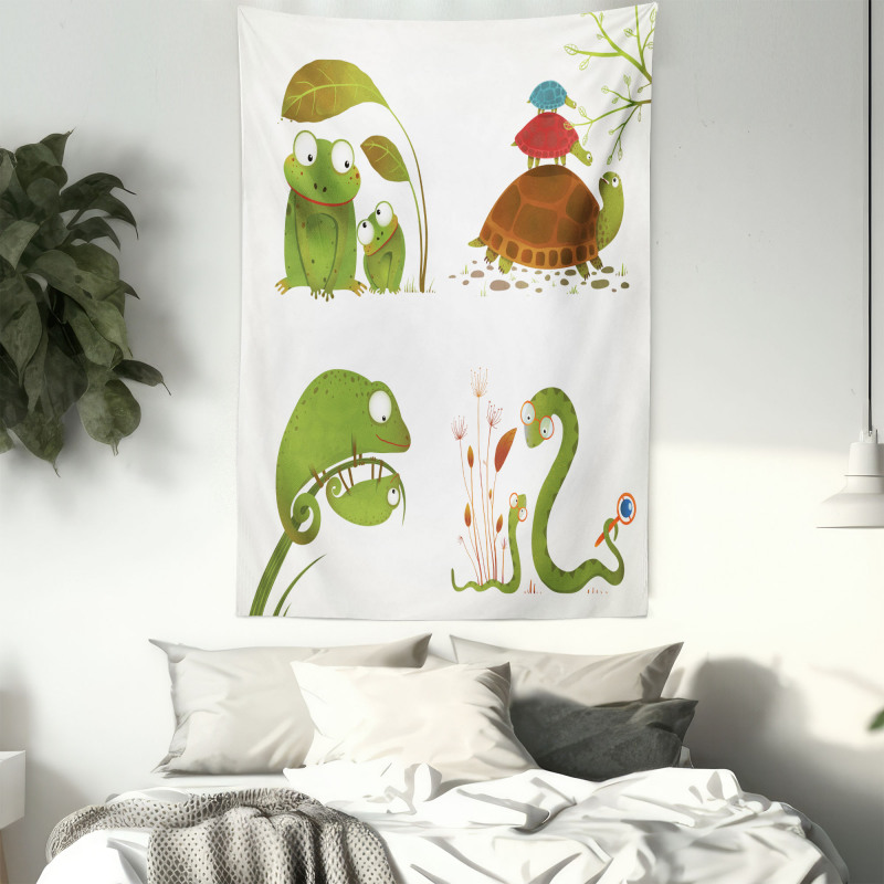 Snake Frog Ninja Reptile Tapestry