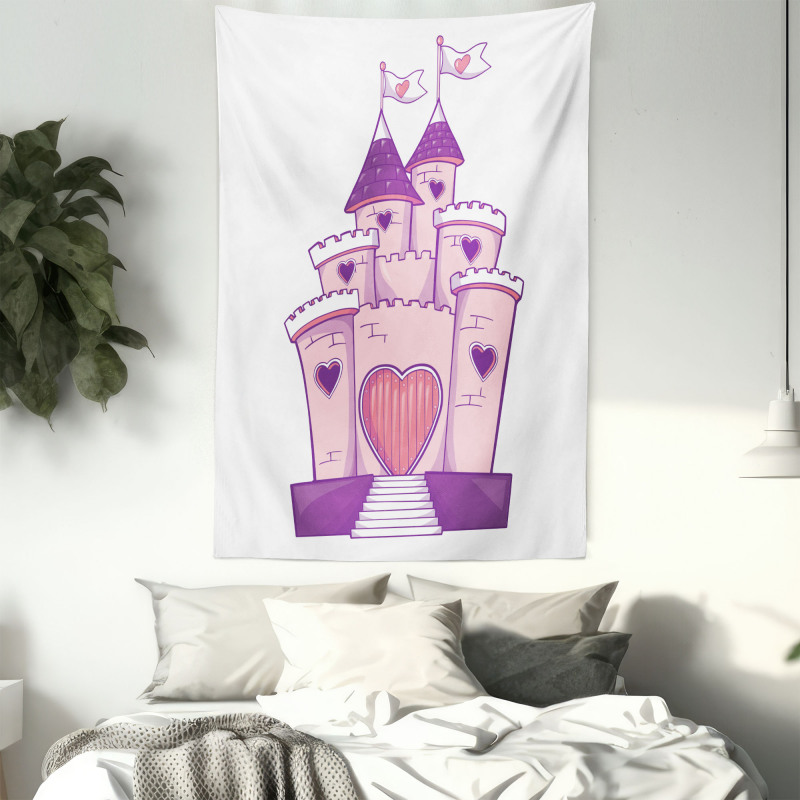 Cheerful Dreamy Fortress Tapestry