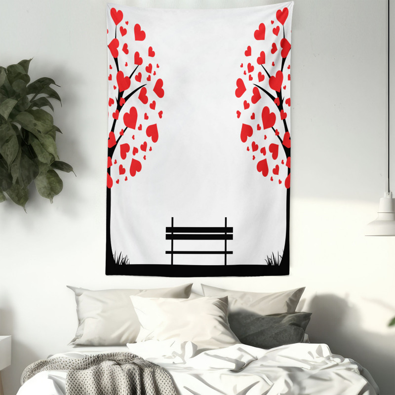 Heart Romance Love Art Tapestry