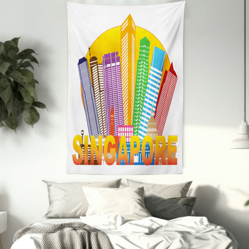 Typography and Skyline Tapestry