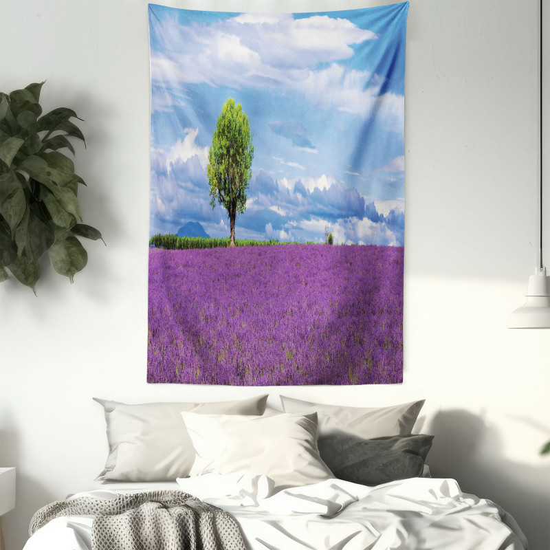 Lavender Field Tree Tapestry