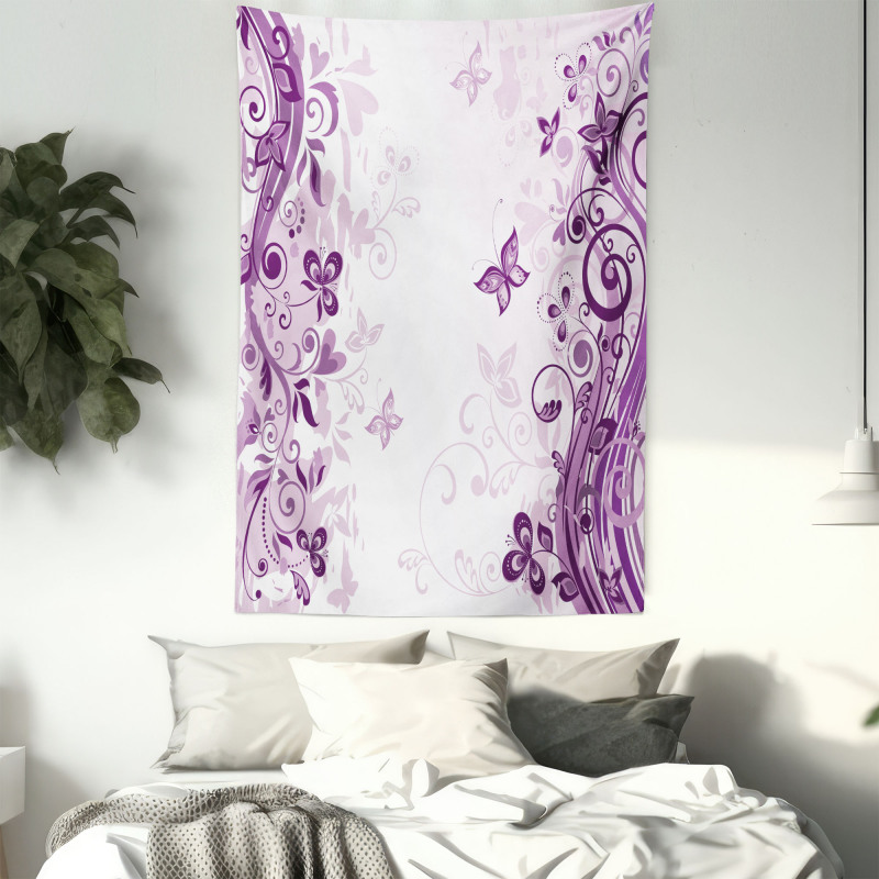 Swirling Flowers Wild Tapestry