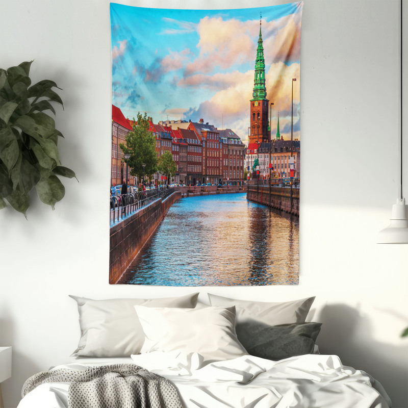 Sunset of Copenhagen Tapestry