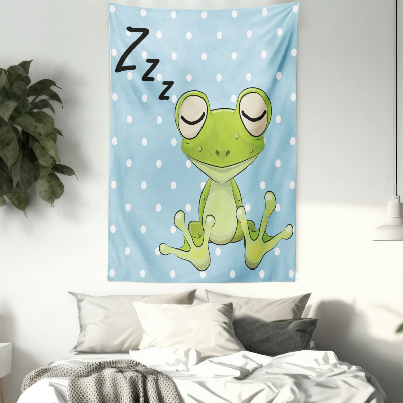 Frog Prince Polka Dots Tapestry