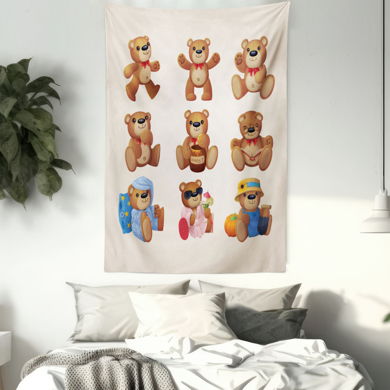 Teddy Bear Kids Design Tapestry