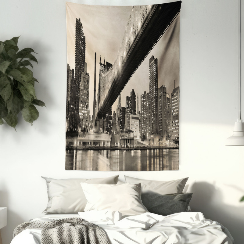 Vintage Queensboro Bridge Tapestry