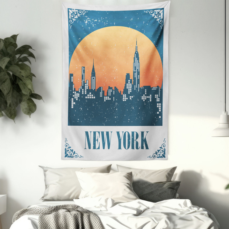 New York City at Sunset Tapestry