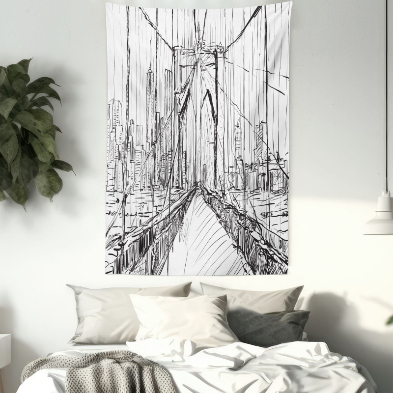 Creative Bridge Drawing Tapestry