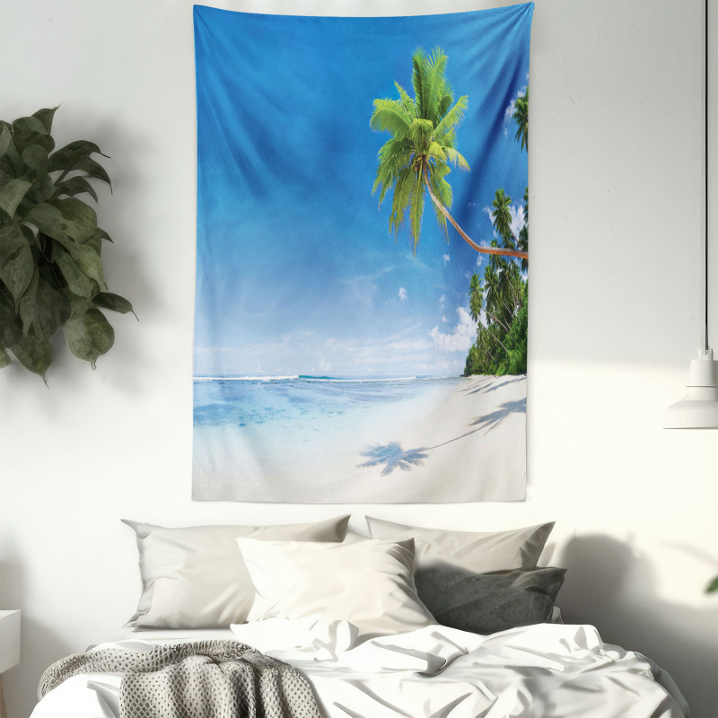 Ocean Summer Palms Tapestry