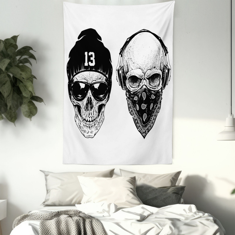 Funny Skull Band Tapestry