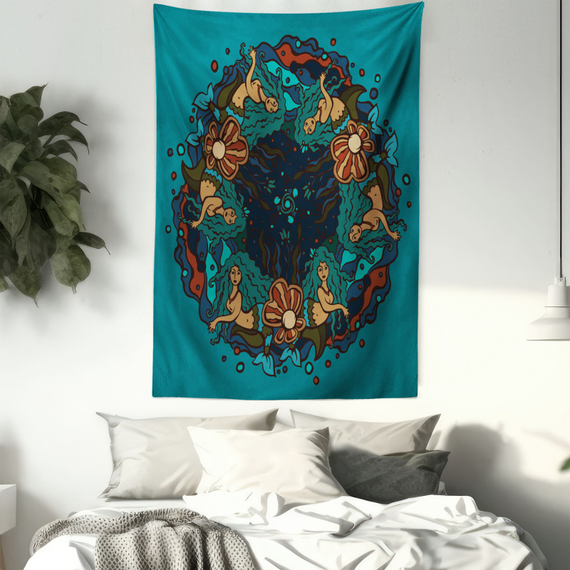 Vintage Marine Theme Tapestry