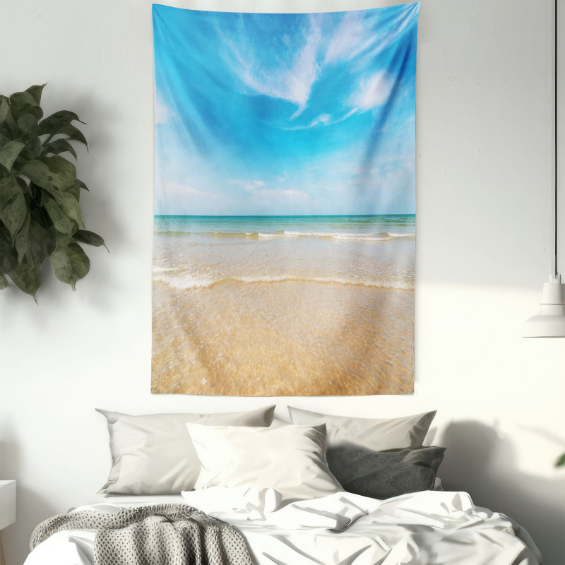 Tropic Sea Sky Scenery Tapestry