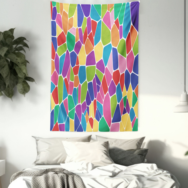 Irregular Colorful Cells Tapestry