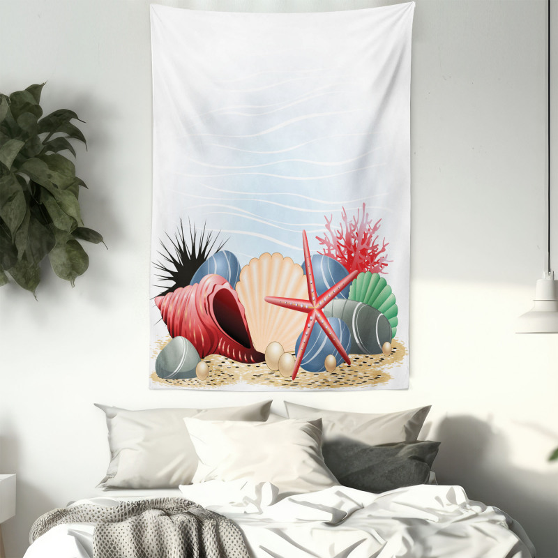 Summertime Seaside Pearl Tapestry