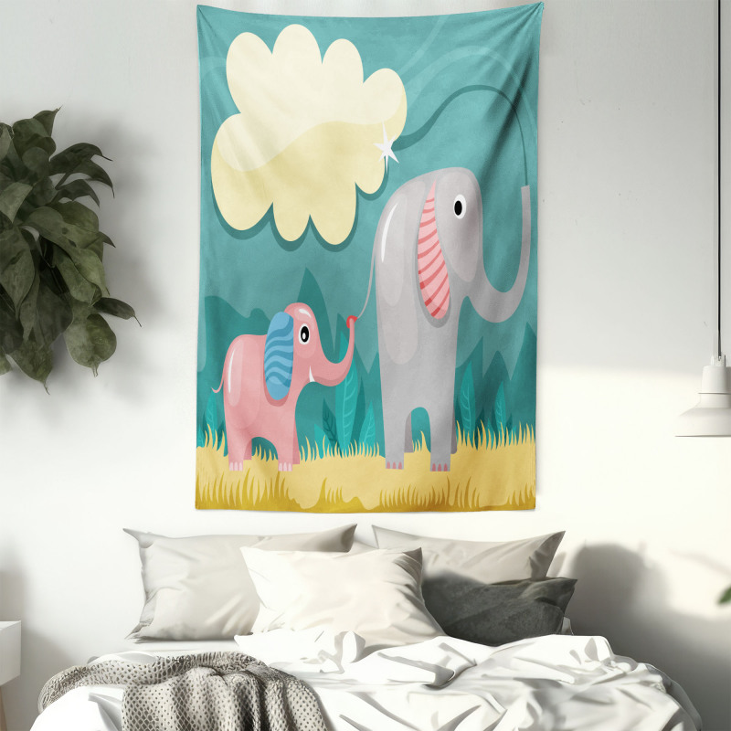 Pastel Baby Animal Tapestry