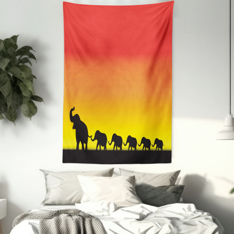 Ombre Sky Mammals Tapestry