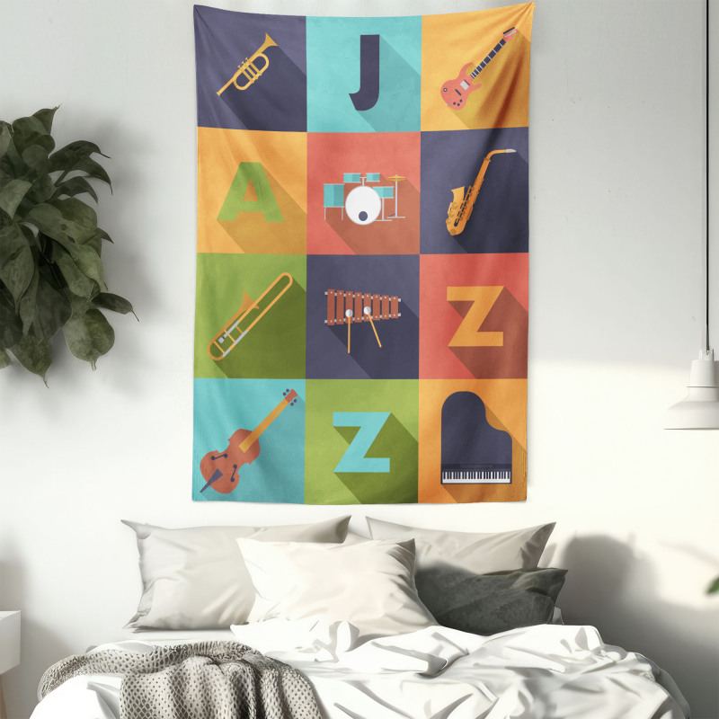 Jazz Equipment Music Tapestry