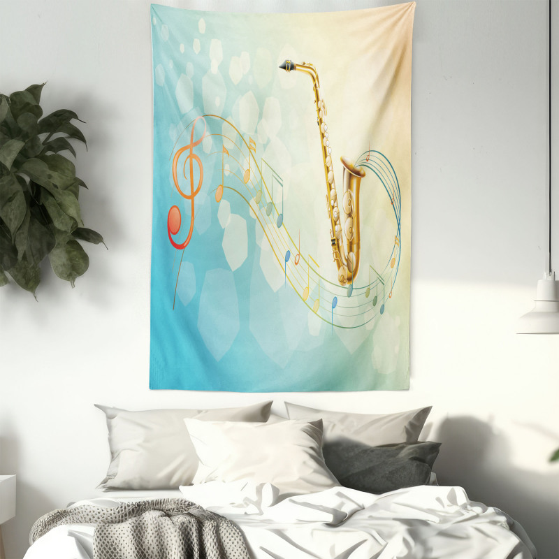 Musical Notes Vibes Tapestry