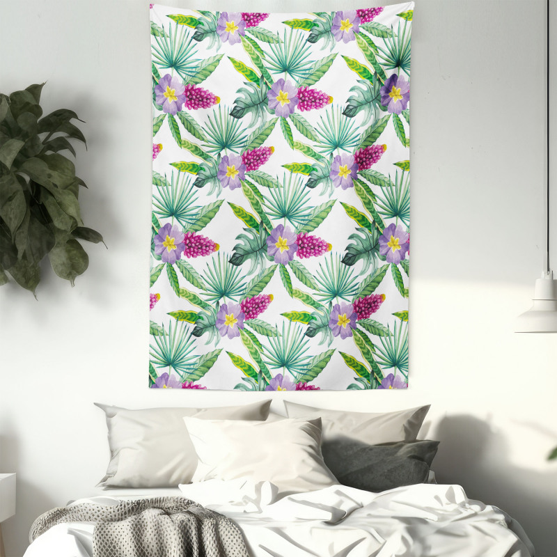 Refresh Tropical Flowers Tapestry