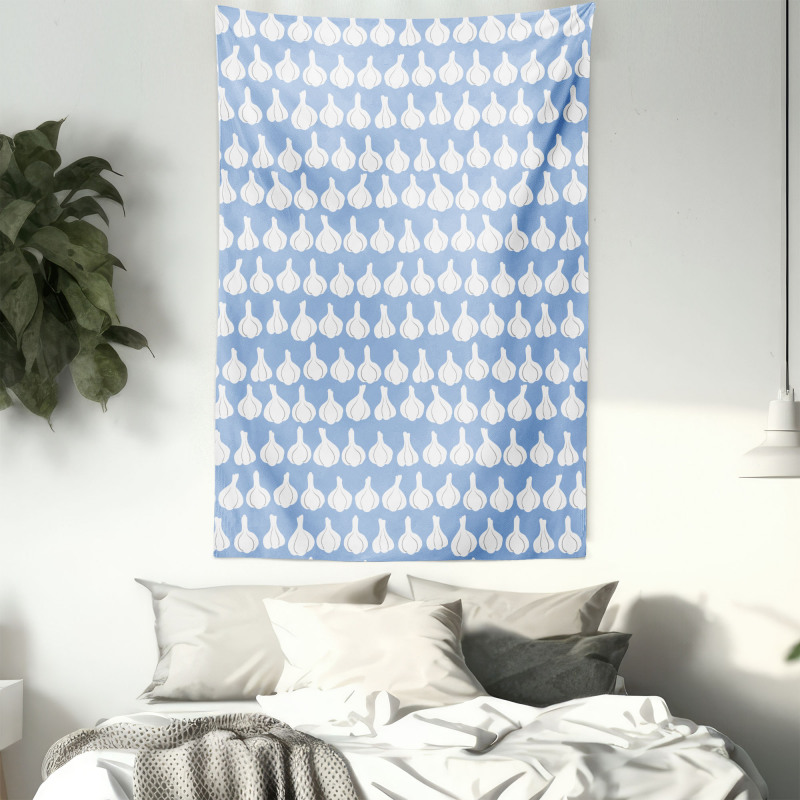 Repeated Garlic Image Tapestry