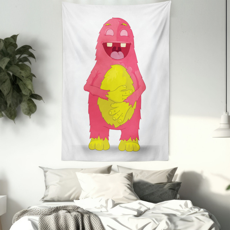 Monster Character Laughing Tapestry