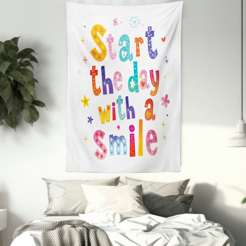 Start the Day with a Smile Tapestry