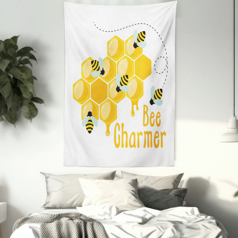 Bee Charmer Lettering Tapestry