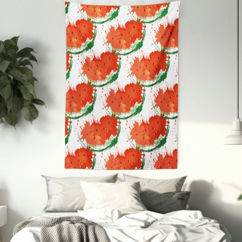 Grunge Spots Fruit Slice Tapestry