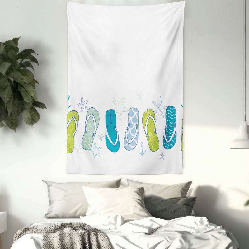 Summer Flip Flops Tapestry