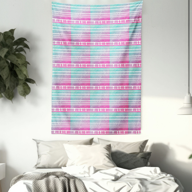 Ombre Grunge Triangle Tapestry