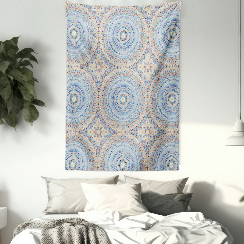 Ethnic Shapes Dotted Motifs Tapestry