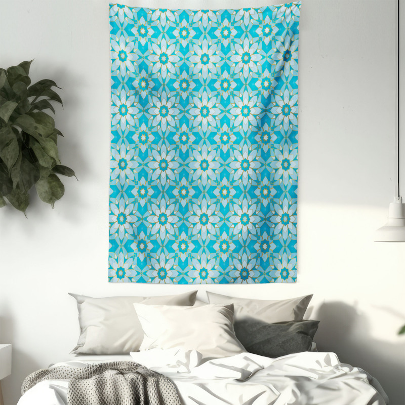 Star Like Art Deco Motifs Tapestry