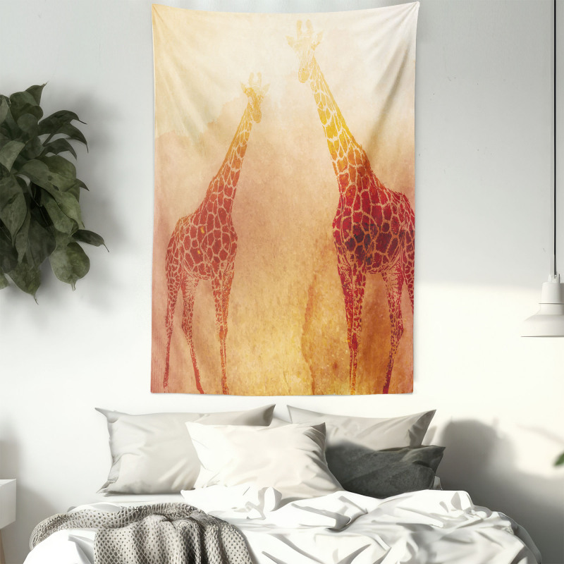 Tropic Giraffes Tapestry