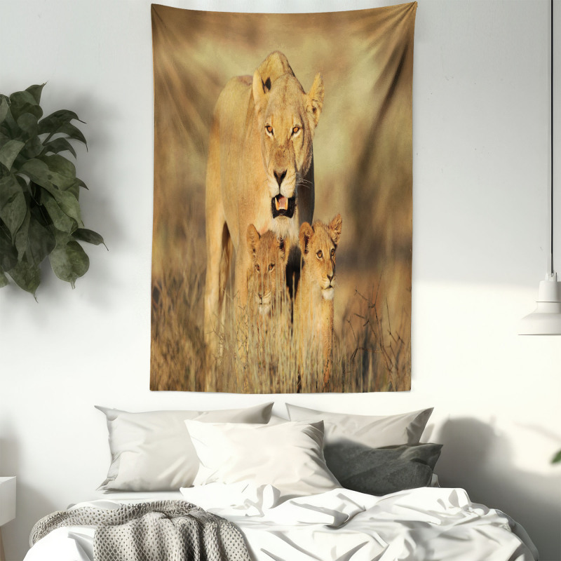Safari Lions Wilderness Tapestry