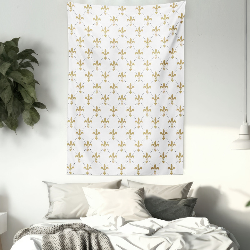 Vintage Style Lilies Tapestry