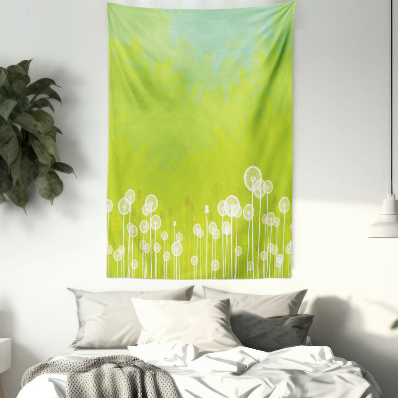 Wild Dandelion Blossoms Tapestry